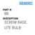 Screw Base Lite Bulb - Generic #B6