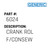 Crank Rol F/Consew - Generic #6024