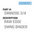 Raw Edge Swng Binder - Generic #SWW200 3/4