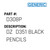 Dz  D351 Black Pencils - Generic #D308P