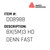 Bx(5M)3 Hd Denn Fast - Avery-Dennison #D08988