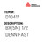 Bx(5M) 1/2 Denn Fast - Avery-Dennison #D10417