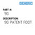 9G Patent Foot - Generic #9G