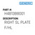Right Sl Plate F/Hl - Generic #H4813B8001