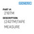 (242Tm)Tape Measure - Generic #218TM