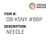 Needle - Organ Needle #DB-K5NY #8BP