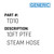 10Ft Ptfe Steam Hose - Generic #TD10