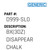 Bx(3Dz) Disappear Chalk - Generic #D999-SLO