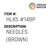 Needles (Brown) - Organ Needle #HLX5 #14BP