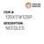 Needles - Organ Needle #135X17#12BP