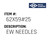 Ew Needles - EW White Diamond #62X59#25