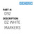 Dz White Markers - Generic #D92