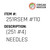 (251 #4) Needles - Organ Needle #251RSEM #110