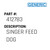 Singer Feed Dog - Generic #412783