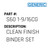 Clean Finish Binder Set - Generic #S60 1-9/16CG