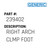 Right Arch Clmp Foot - Generic #239402