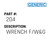Wrench F/W&G - Generic #204