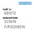 Screw F/Fischbein - Generic #B83212