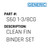 Clean Fin Binder Set - Generic #S60 1-3/8CG