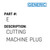 Cutting Machine Plug - Generic #E
