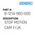 Stop Motion Cam F/Jk - Generic #B-1214-980-000
