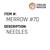 Needles - Organ Needle #MERROW #7D