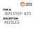 Needles - Organ Needle #3651-01SK1 #20