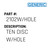 Ten Disc W/Hole - Generic #2102W/HOLE