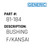 Bushing F/Kansai - Generic #81-184