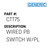 Wired Pb Switch W/Pl - Generic #CTT75