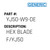 Hex Blade F/Yj50 - Generic #YJ50-W9-DE