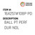 Ball Pt Perf Dur Ndl - Organ Needle #16X257#10BP PD
