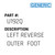 Left Reverse Outer  Foot - Generic #U192Q