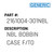 Nbl Bobbin Case F/To - Generic #2161004-301NBL