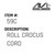 Roll Crocus Cord - Mitchells #59C