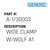 Wide Clamp W/Wolf A1 - Generic #A-1/30003