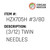 (3/12) Twin Needles - Organ Needle #HZX705H #3/80