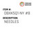 Needles - Organ Needle #DBXK5Q1-NY #8