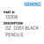 Dz  D351 Black Pencils - Generic #13308