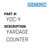Yardage Counter - Generic #YDC-Y
