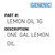 One Gal Lemon Oil - Generic #LEMON OIL 1G