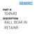 Ball Bear In Retainr - Generic #104N40