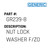 Nut Lock Washer F/Zo - Generic #GR239-8