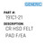 Cr Hsd Felt Pad F/Ea - Generic #191C1-21