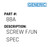 Screw F/Un Spec - Generic #88A