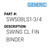 Swing Cl Fin Binder - Generic #SW508LS1-3/4