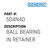 Ball Bearing In Retainer - Generic #504N40