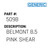 Belmont 8.5 Pink Shear - Generic #509B