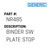 Binder Sw Plate Stop - Generic #NR485