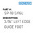 3/16" Left Edge Guide Foot - Generic #SP-18 3/16L